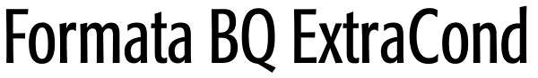 Formata BQ ExtraCond Font