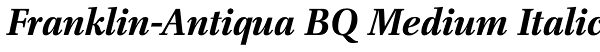 Franklin-Antiqua BQ Medium Italic Font