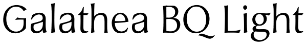 Galathea BQ Light Font