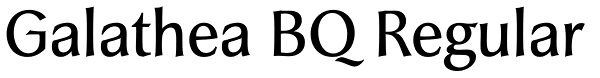 Galathea BQ Regular Font