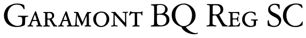 Garamont BQ Reg SC Font