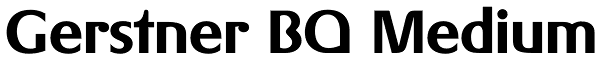 Gerstner BQ Medium Font