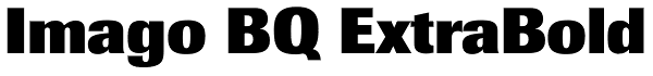 Imago BQ ExtraBold Font