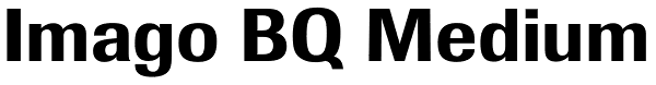 Imago BQ Medium Font