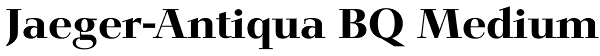 Jaeger-Antiqua BQ Medium Font