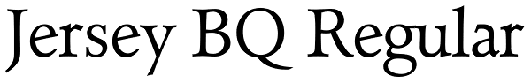 Jersey BQ Regular Font