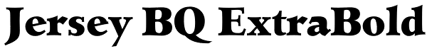 Jersey BQ ExtraBold Font