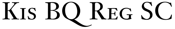 Kis BQ Reg SC Font