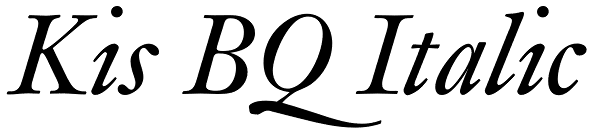 Kis BQ Italic Font