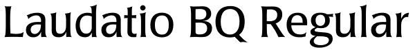 Laudatio BQ Regular Font