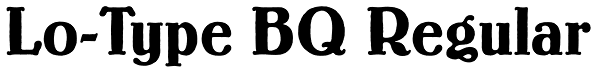 Lo-Type BQ Regular Font