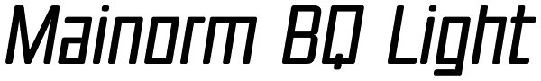Mainorm BQ Light Font