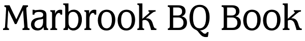 Marbrook BQ Book Font