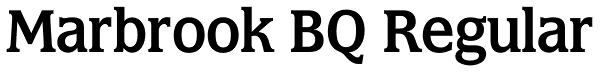 Marbrook BQ Regular Font