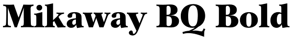 Mikaway BQ Bold Font