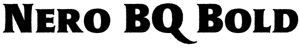 Nero BQ Bold Font