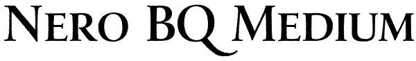 Nero BQ Medium Font