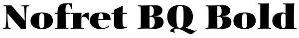 Nofret BQ Bold Font