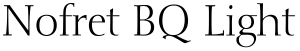 Nofret BQ Light Font