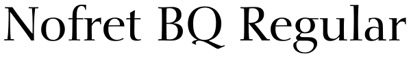 Nofret BQ Regular Font