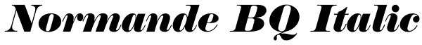 Normande BQ Italic Font