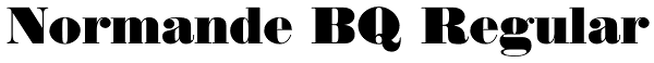 Normande BQ Regular Font