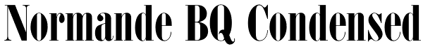 Normande BQ Condensed Font