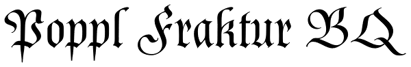 Poppl Fraktur BQ Font