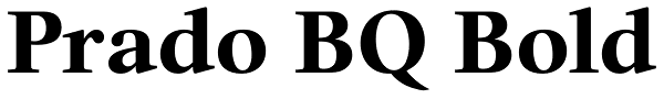 Prado BQ Bold Font