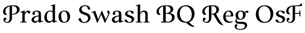 Prado Swash BQ Reg OsF Font