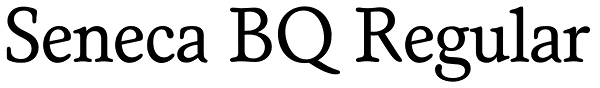 Seneca BQ Regular Font