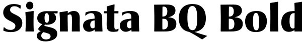 Signata BQ Bold Font