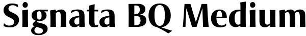 Signata BQ Medium Font