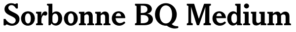 Sorbonne BQ Medium Font
