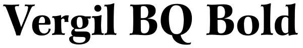 Vergil BQ Bold Font