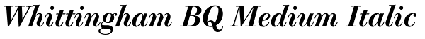 Whittingham BQ Medium Italic Font