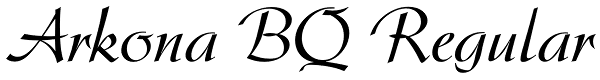 Arkona BQ Regular Font