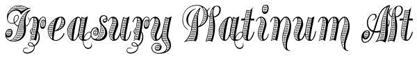 Treasury Platinum Alt Font