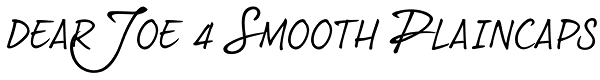 dearJoe 4 Smooth Plaincaps Font