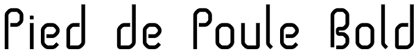 Pied de Poule Bold Font