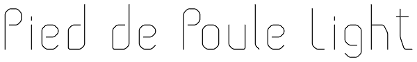 Pied de Poule Light Font