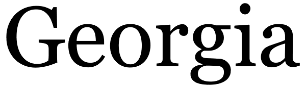 Georgia Font