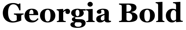 Georgia Bold Font