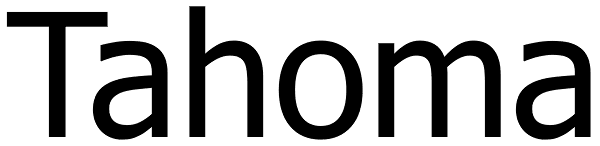 Tahoma Font