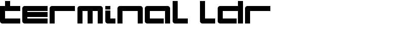 Terminal LDR Font