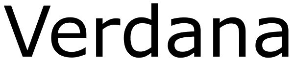 Verdana Font