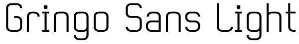 Gringo Sans Light Font