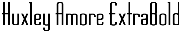 Huxley Amore ExtraBold Font