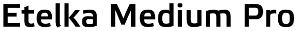 Etelka Medium Pro Font