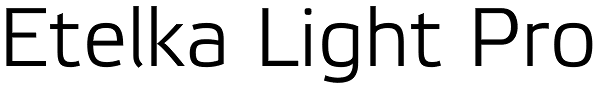 Etelka Light Pro Font